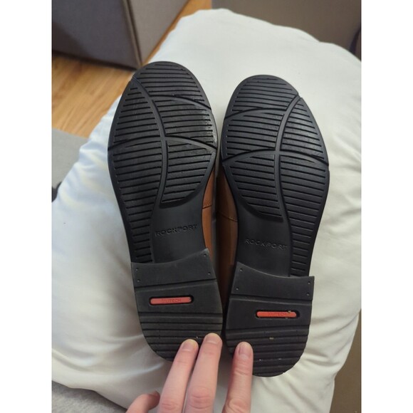 ROCKPORT SHOES MENS SIZE 12 BROWN LEATHER SLIP ON WALKABILITY TrueTech - Picture 5 of 9